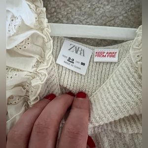 Zara eyelet detail dress 18-24